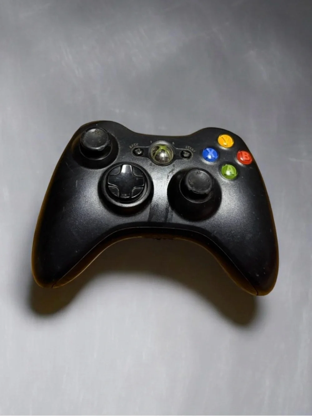 Official Microsoft Xbox 360 Wireless Controller - Black (OEM Model 1403) Works